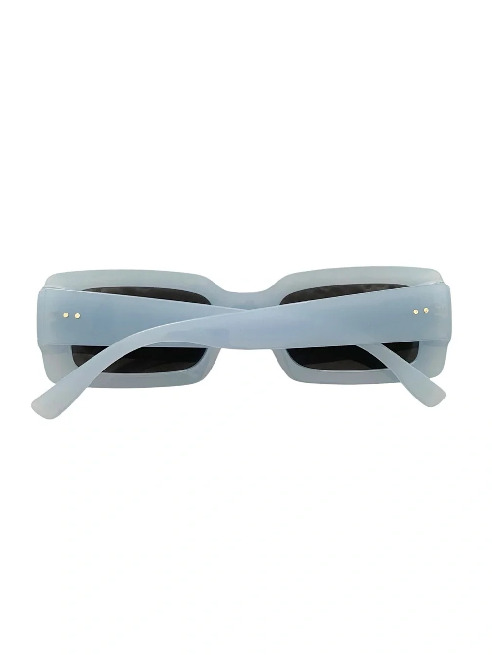 Vintage 90's Square Sunglasses Thick Frame Baby Blue Jelly